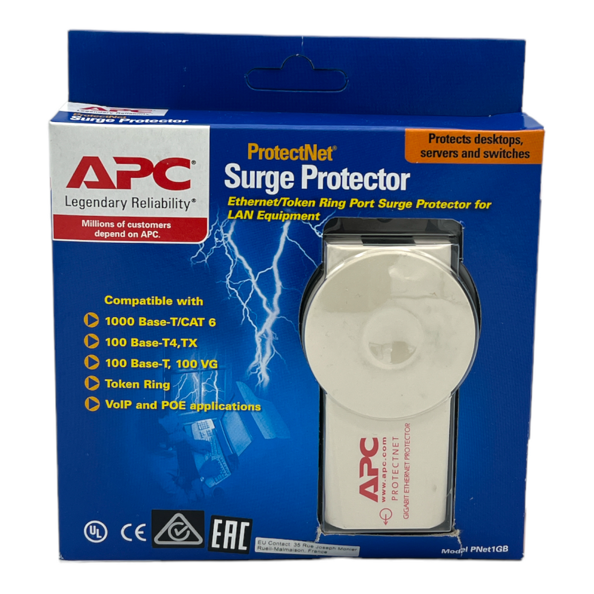 Apc Surge Protector For Data Port (10/100/1000 BaseT Etherne
