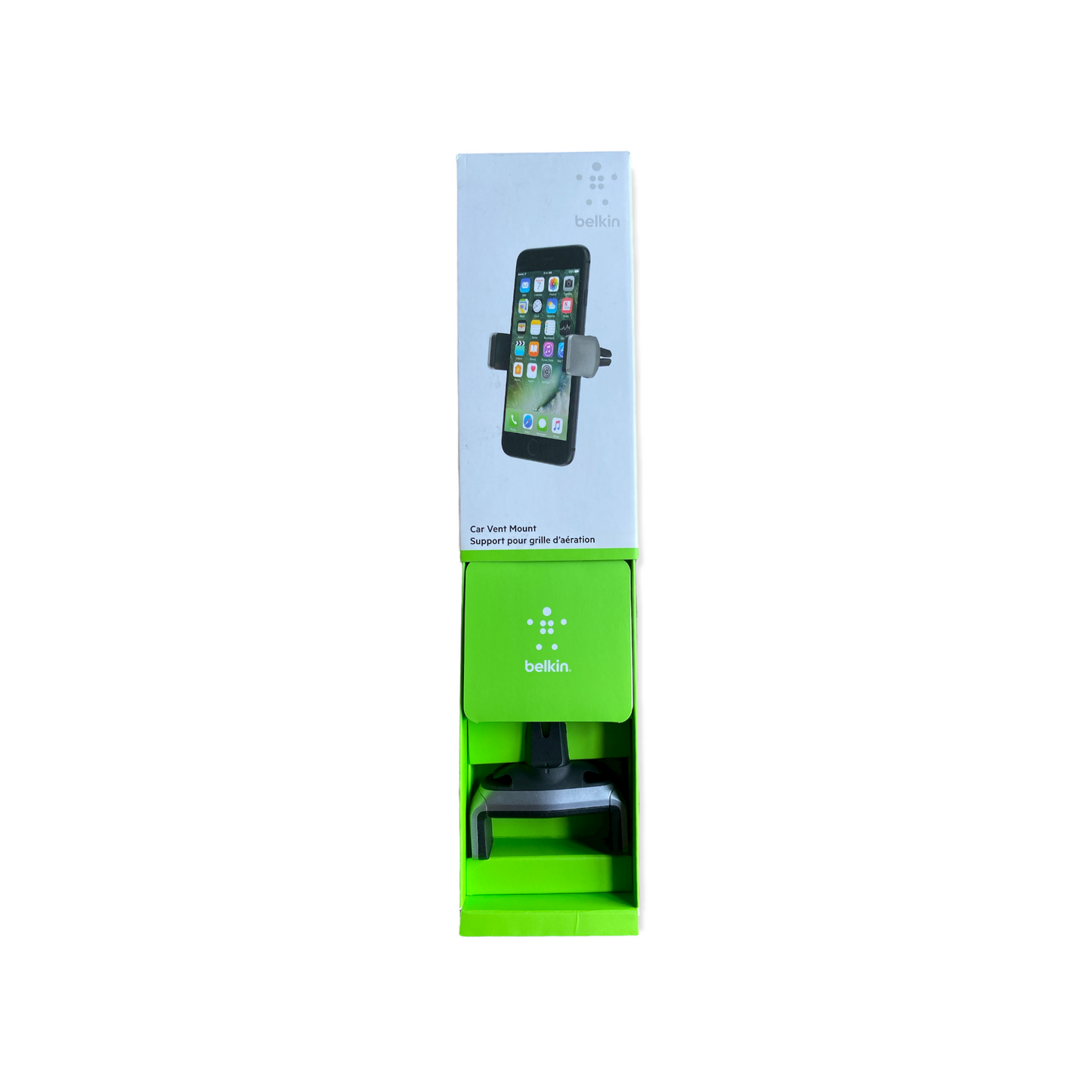 Belkin F7U017bt Car Vent Mount for Smartphones up to 5.5 Inches-Black and Silver