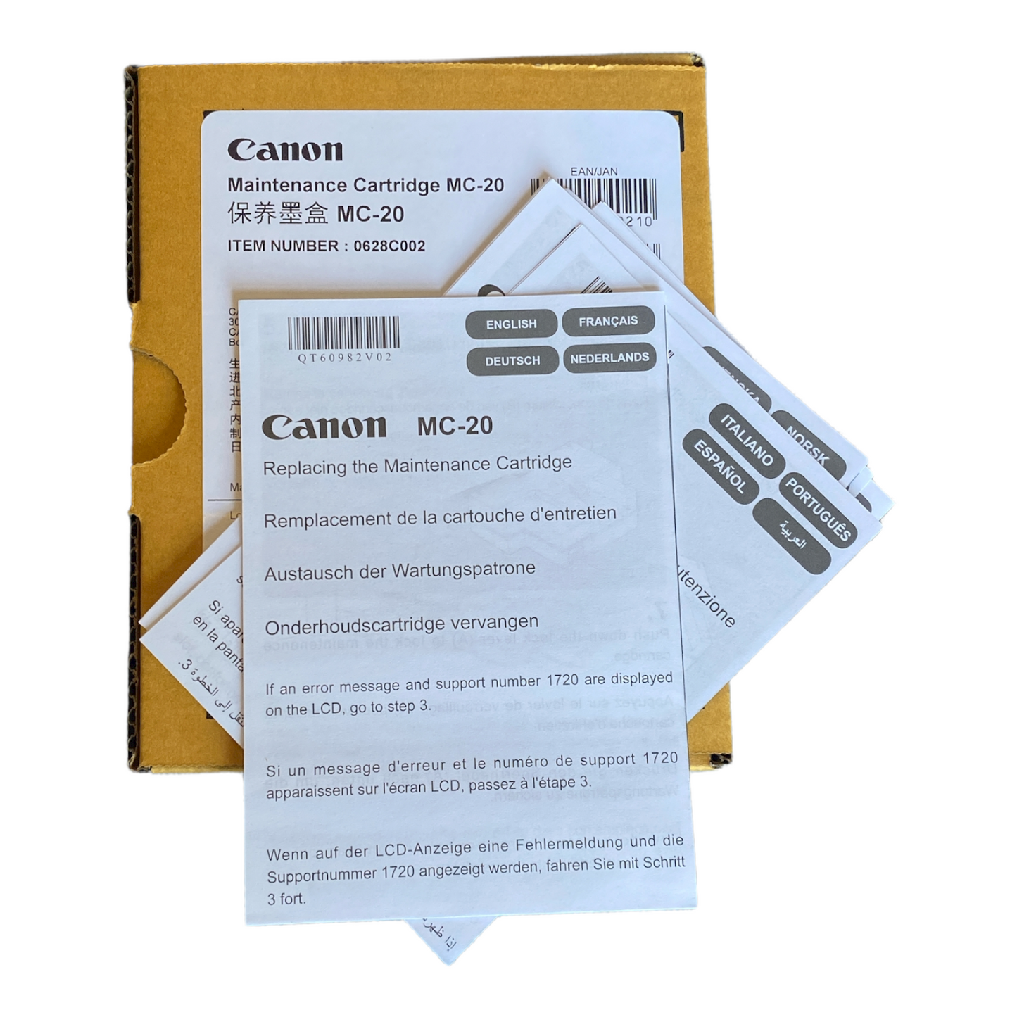 Canon Ink LUCIA PRO MC-20 printer Maintenance Cartridge Ink