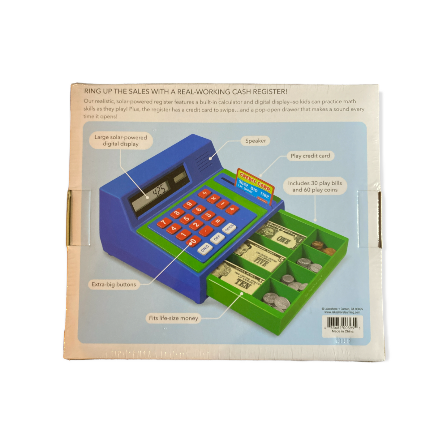 Caja registradora de trabajo real de Lakeshore