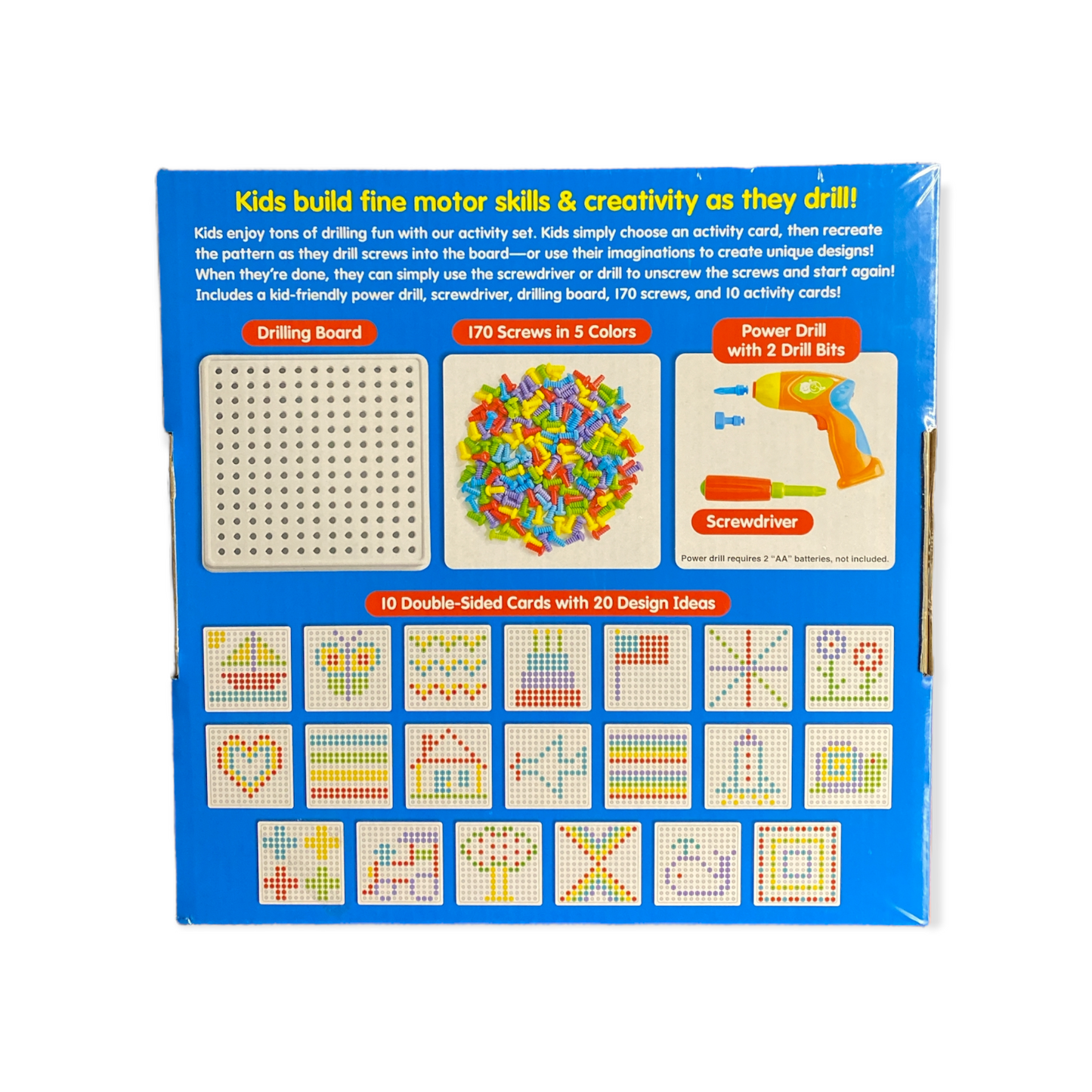 Lakeshore Create and Design Drill Kit for Boys and Girls Ages 3+