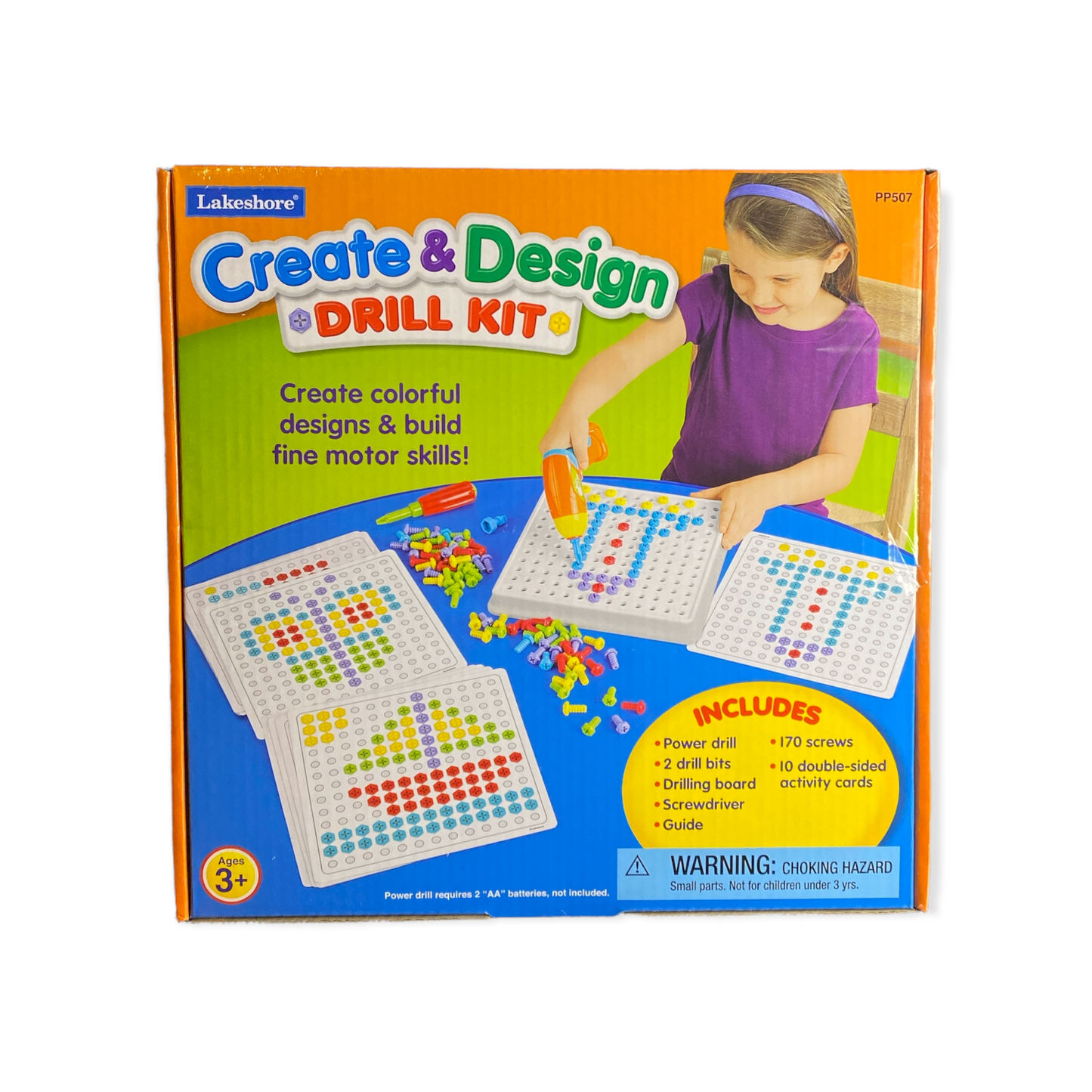 Lakeshore Create and Design Drill Kit for Boys and Girls Ages 3+