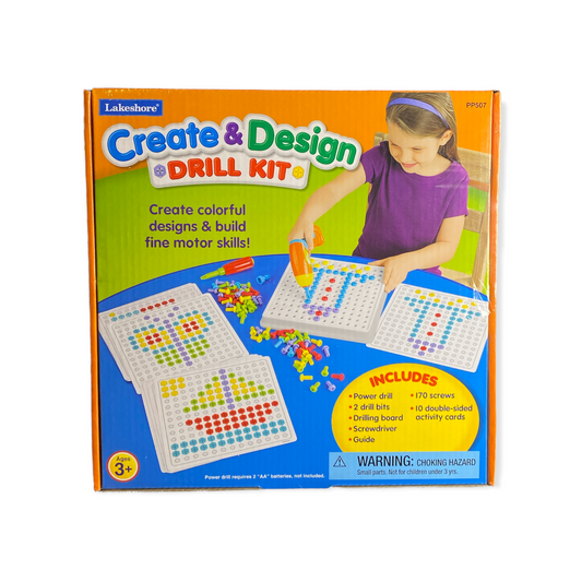 Lakeshore Create and Design Drill Kit for Boys and Girls Ages 3+