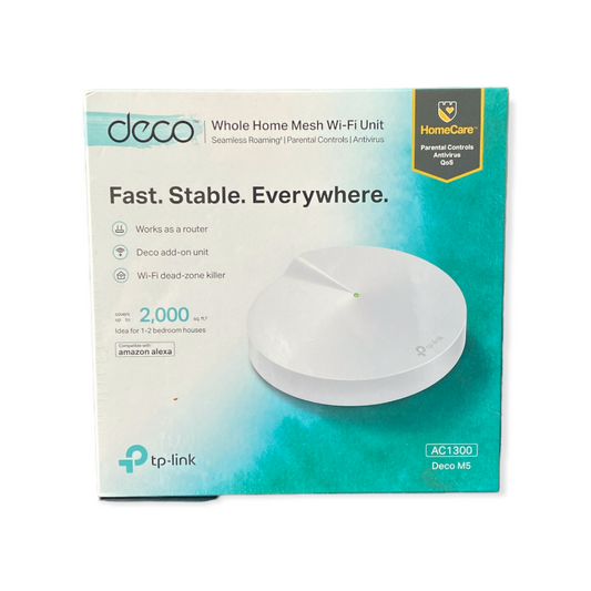 TP-Link Deco M5 Dual Band Gigabit WiFi Router AC1300 WHOLE HOME SYSTEM