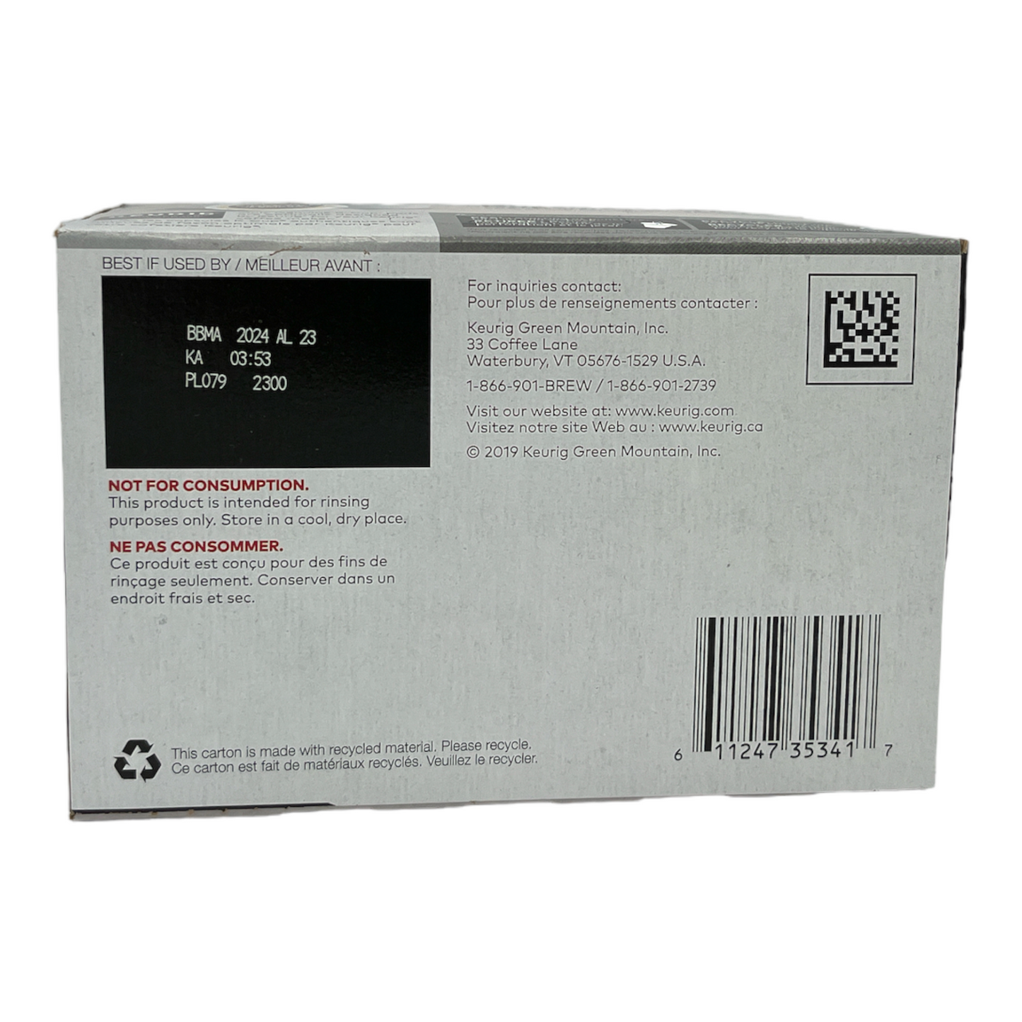 Keurig 10 count Rinse Pods, Use in Classic 1.0 & Plus 2.0 Series K-Cup Pod Coffee Making Machines