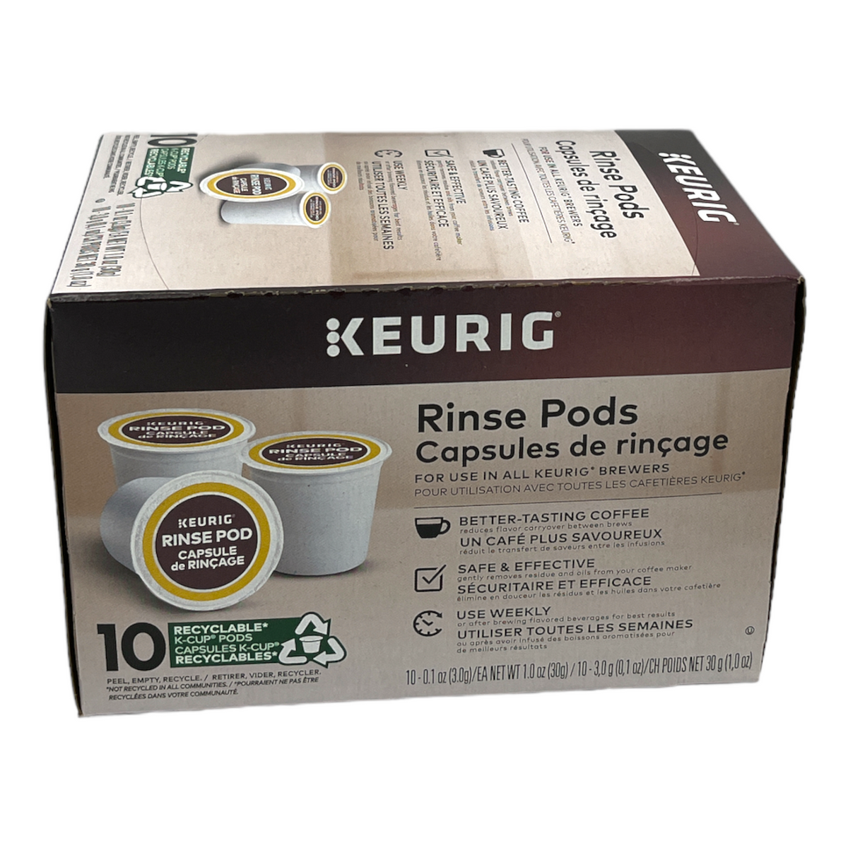 using keurig rinse pod