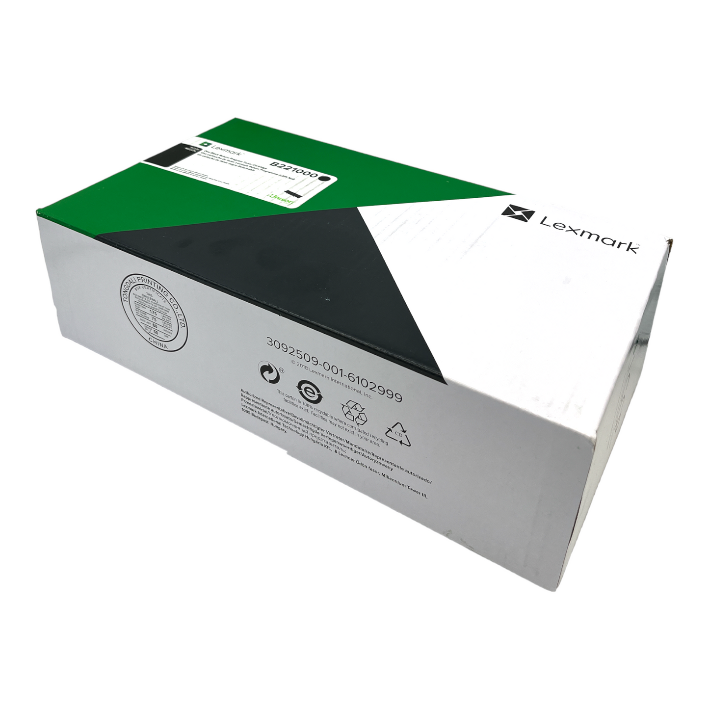 Lexmark B221000 Return Program Toner, 1200 Page-yield, Black