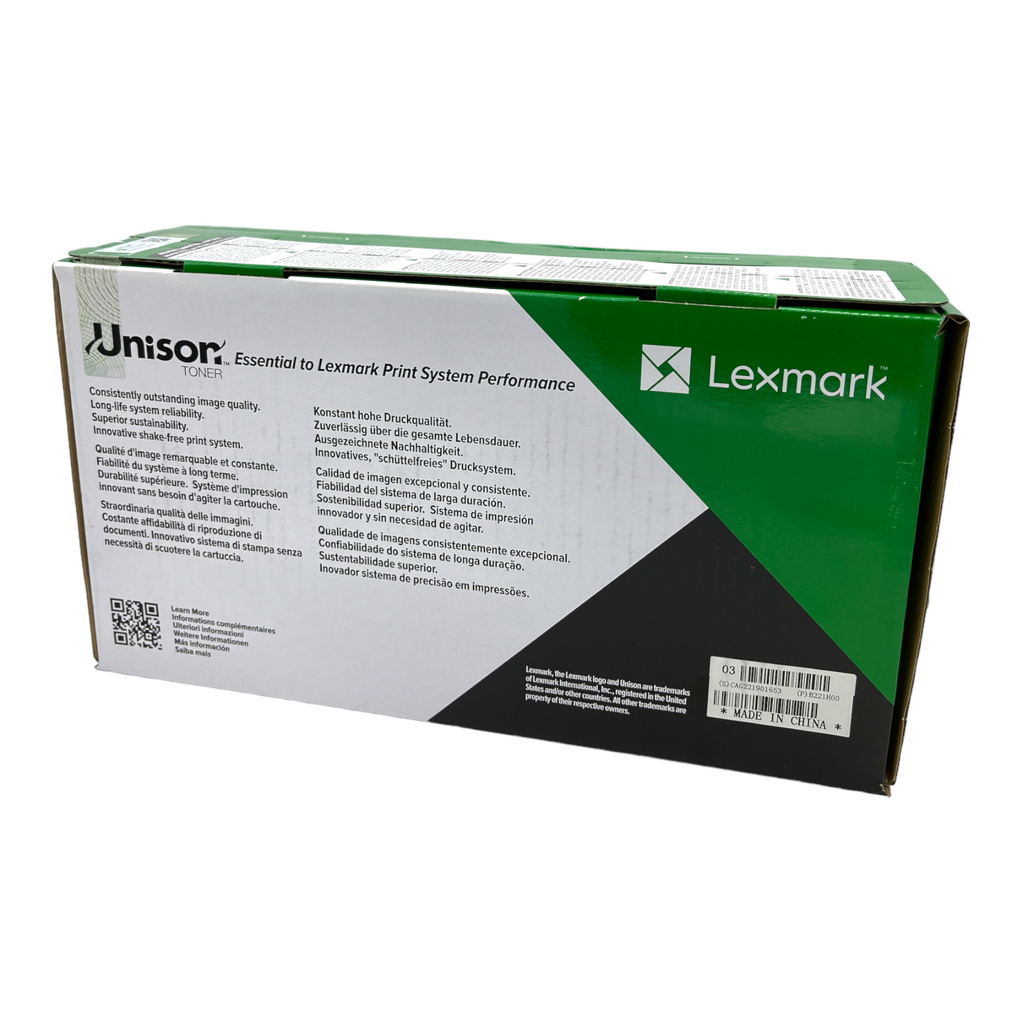 Lexmark B221H00 Return Program Toner, 3000 Page-yield, Black