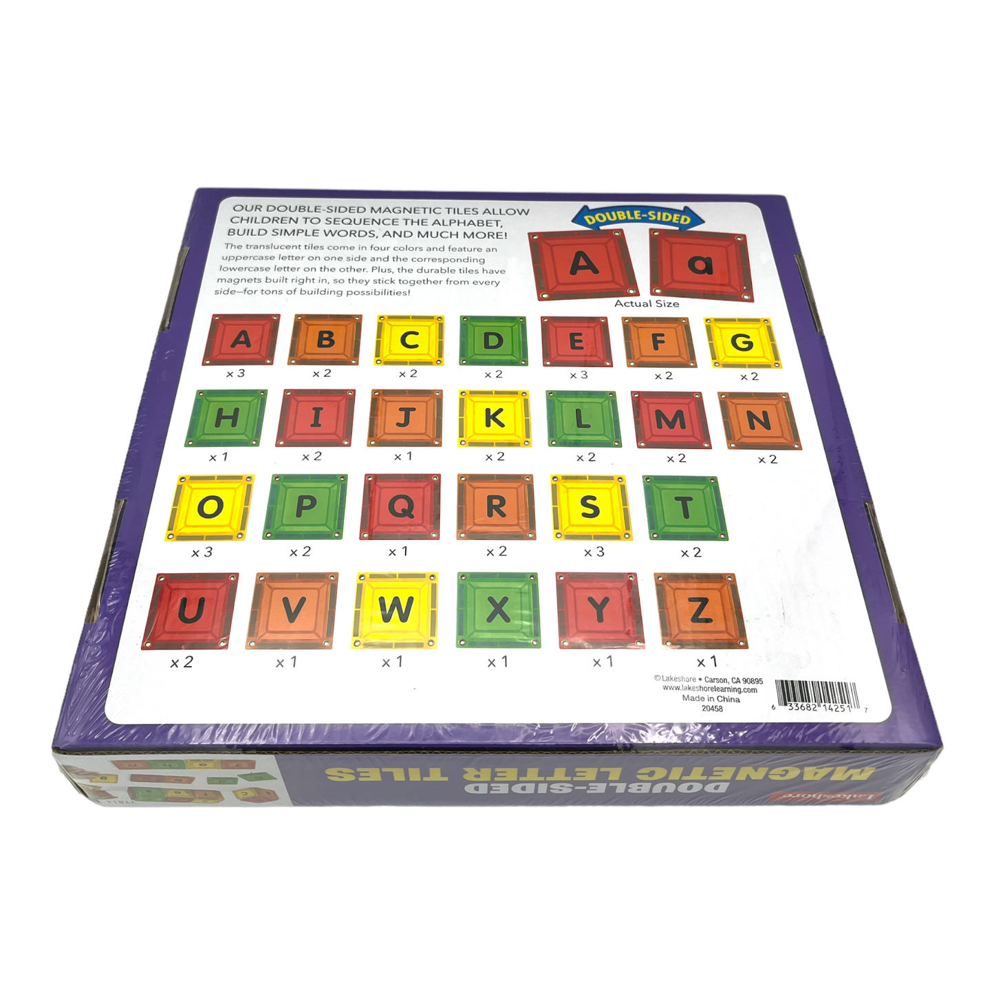 Lakeshore Double-Sided Magnetic Letter Tiles