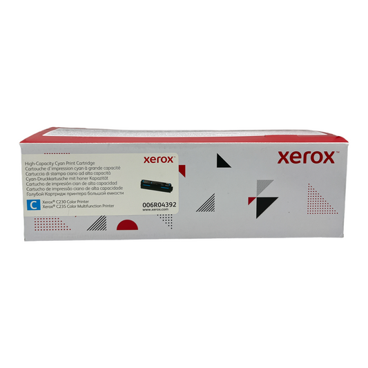 Xerox Genuine C230 / C235 Cyan High Capacity Toner Cartridge (2,500 Pages) - 006R04392