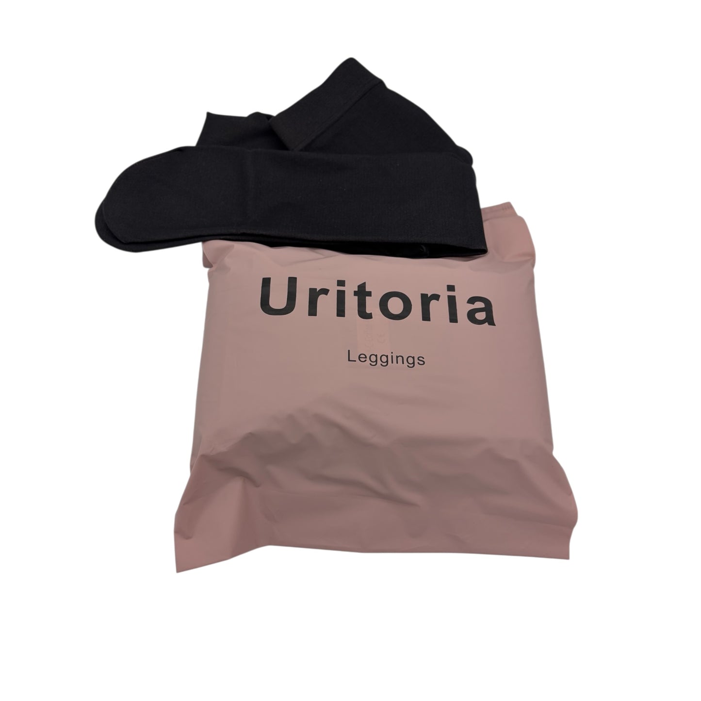 Uritoria Fleece Lined Tights for Women | Winter Thermal Leggings with Sheer Skintone Look-Black -L/XL