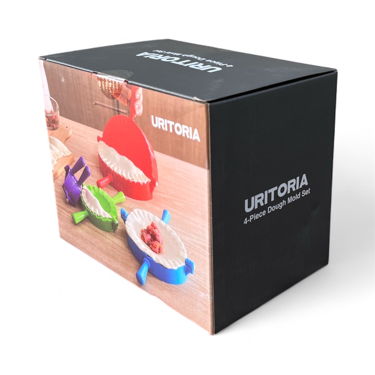 URITORIA 4-Piece Dough Mold Set-Meat-pie, Empanada, Jamaican beef patties, Dumplings, Ravioli, Calzones Press maker.