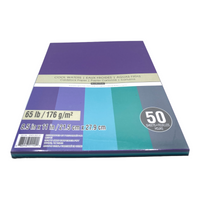 Recollections Cardstock Paper, Blue, 8 1/2 x 11 Cool Waters - 50 Sheets