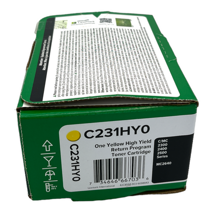 Lexmark Original Toner Cartridge Yellow C231HY0