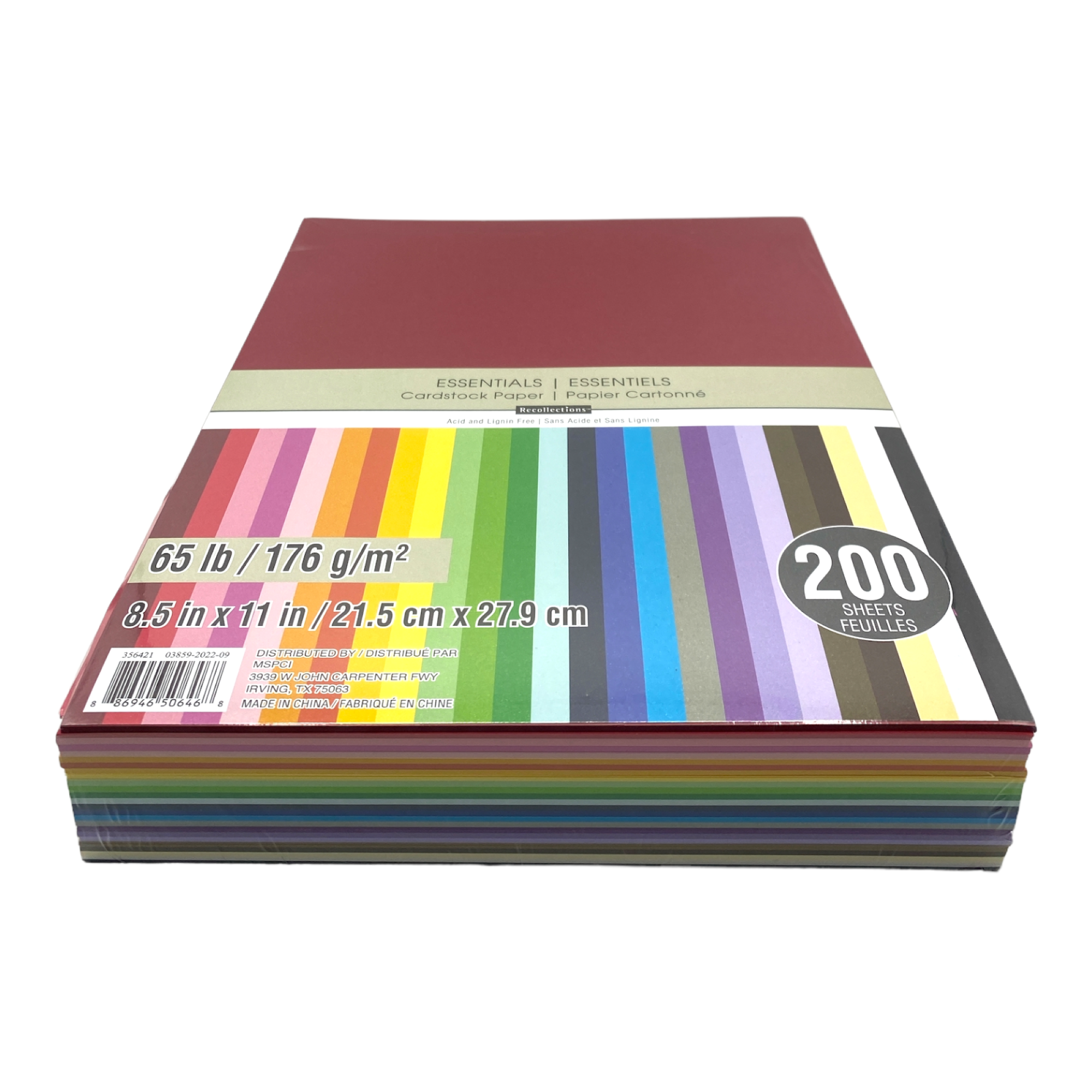 9 Packs: 200 ct. (1,800 total) Essentials 8.5 x 11 Cardstock Paper by  Recollections™