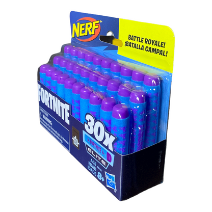 Hasbro Fortnite Nerf Official 30 Dart Elite Pack de recarga para Nerf Fortnite Elite Dart Blasters.