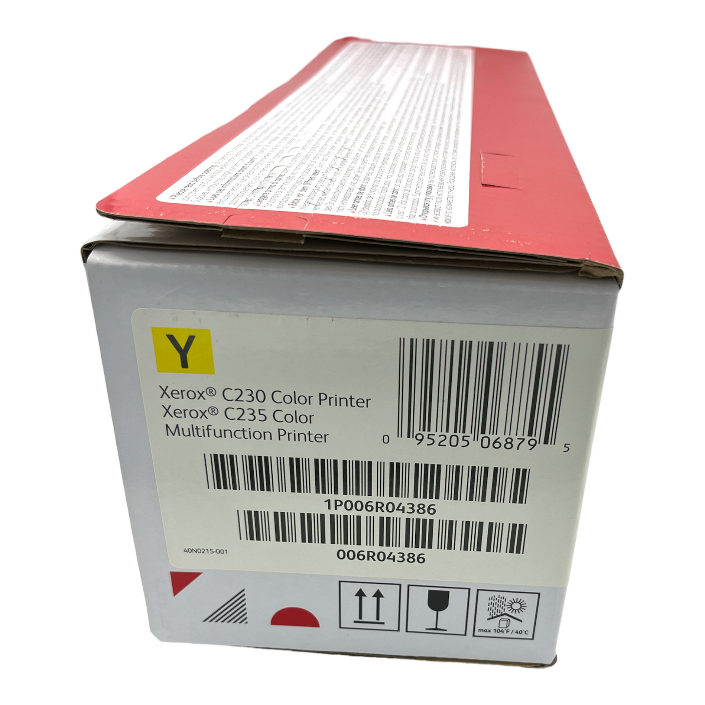 Cartucho de tóner láser de rendimiento estándar original de Xerox, amarillo, 1500 páginas, 006R04386