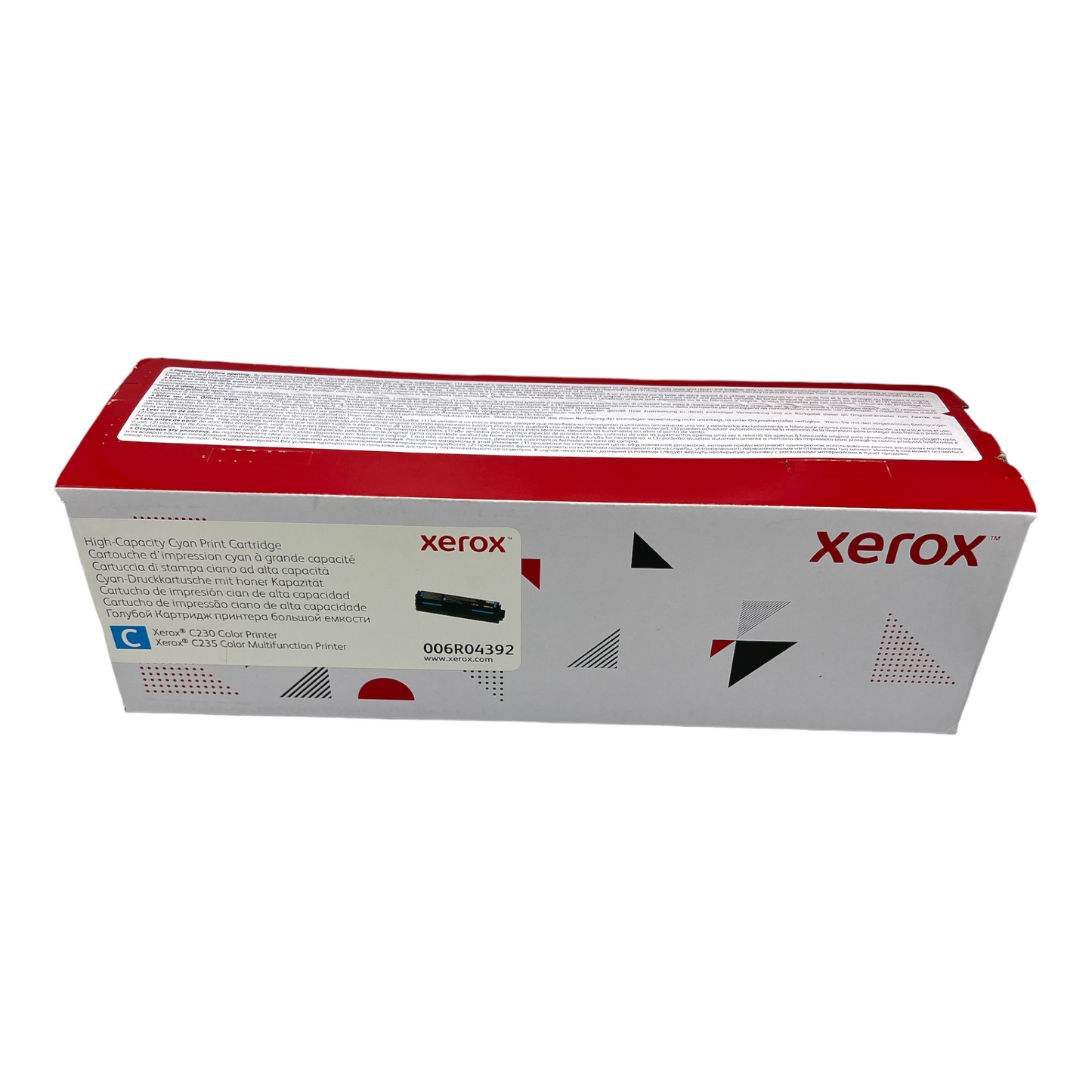 Xerox Genuine C230 / C235 Cyan High Capacity Toner Cartridge (2,500 Pages) - 006R04392