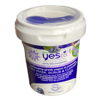 Yes To Super Blueberries Recharging Yogurt & Probiotics 3-in-1 Mask Scrub Sealed