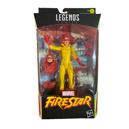 Hasbro Marvel Legends Series Firestar 6\" Action Figure with Ms. Lion & Accessories 4+ years